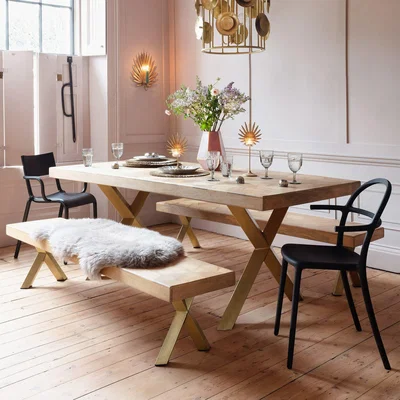 Graham & Green Faye Parquetry Dining Table