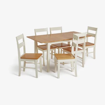 Habitat Habitat Chicago Solid Wood Extending Table & 6 Chairs