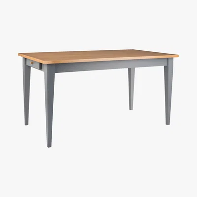 Habitat Anderson 6 Seater Oak And Grey Dining Table, Grey