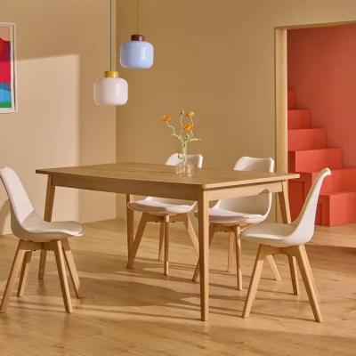 Habitat Habitat Sylas Extending 6 Seater Dining Table - Natural