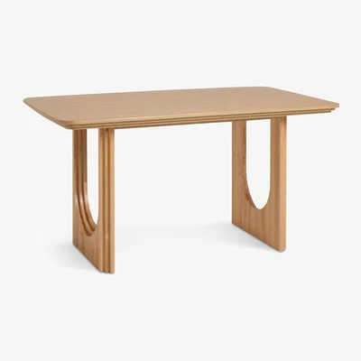 Habitat Habitat Trezy Solid Wood 6 Seater Dining Table - Oak