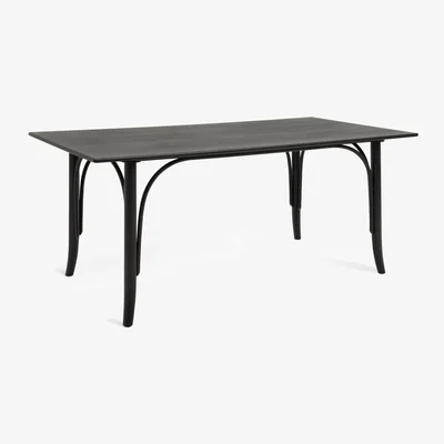 Habitat Habitat Larsa Wood Veneer 6 - 8 Seater Dining Table - Black