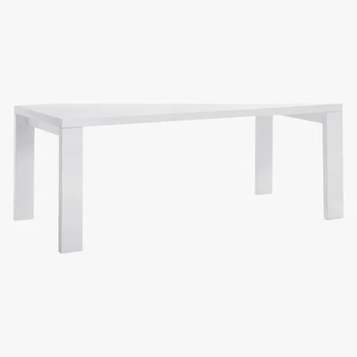 Habitat Asper 8 Seater White High Gloss Dining Table, White
