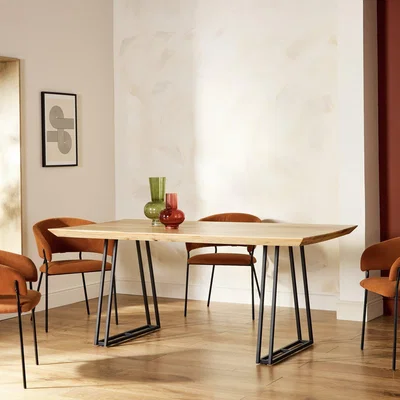 Habitat Habitat Amory Solid Wood 6 Seater Dinning Table - Natural
