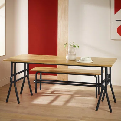 Habitat Habitat Ballon Metal 4 - 6 Seater Dining Table - Black