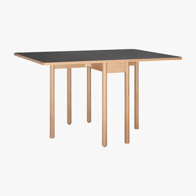 Habitat Suki 2-6 Seat Black Folding Dining Table, Black