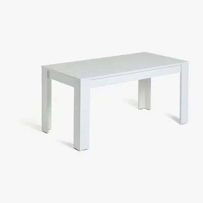 Habitat Habitat Miami Gloss Extending 8 Seater Dining Table-White