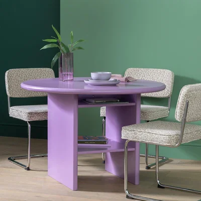 Habitat Habitat Geller Solid Wood 4 Seater Dining Table - Purple