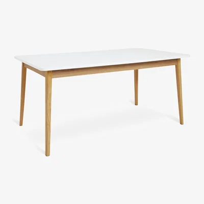 Habitat Habitat Sylas Extending 6-8 Seater Dining Table- White & Oak