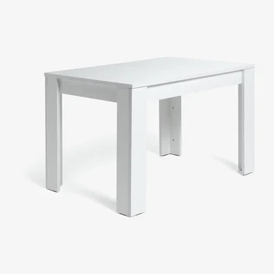 Habitat Habitat Miami Gloss Extending 4 - 6 Seater Table - White