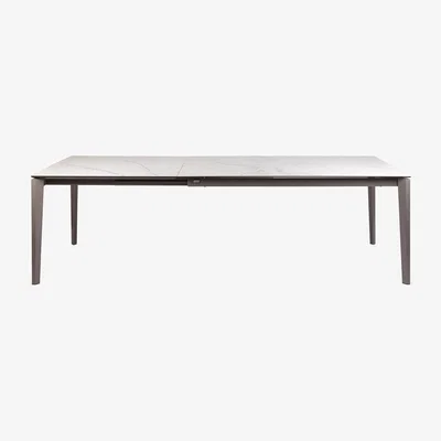 Heal's Heal's Rocca Dining Table Alpi White Taupe Base 160 to 260cm