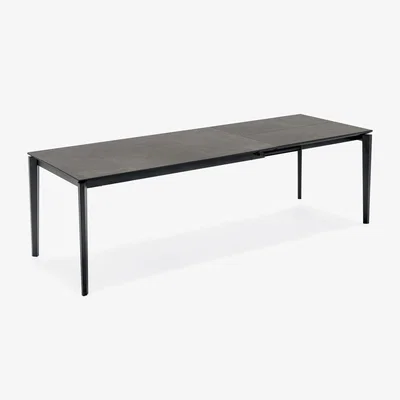 Heal's Heal's Rocca Table Lead Grey Black Base 160-260cm