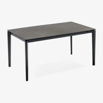 Heal's Heal's Rocca Ceramic Extending Dining Table Black Top 130230cm - Heal's UK Furniture