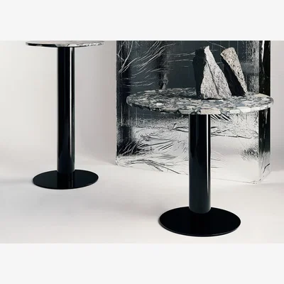 Heal's Tom Dixon Stone Circle Table Black Pebble