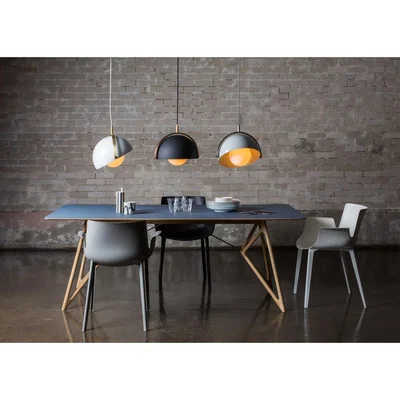 Heal's Heal's Fawn Tink Table Blue Linoleum & Oak - Heal's UK Furniture