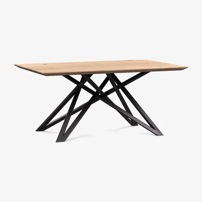 Heal's Heal's Vienna Dining Table 160x90cm Oiled Walnut Natural Edge Filled - Heal's UK Furniture