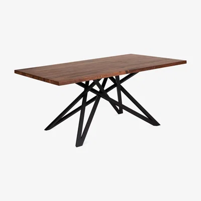Heal's Heal's Vienna Dining Table 280x90cm Oiled Walnut Chamfered Edge Filled - Heal's UK Furniture