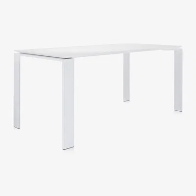 Heal's Kartell Four Dining Table 46 Lrg Seater 82 White Top White Legs - Heal's UK Furniture