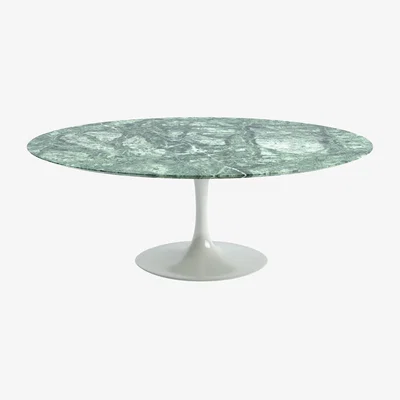 Heal's Knoll Saarinen Dining Table with White Base in Verdi Alpi 198cm