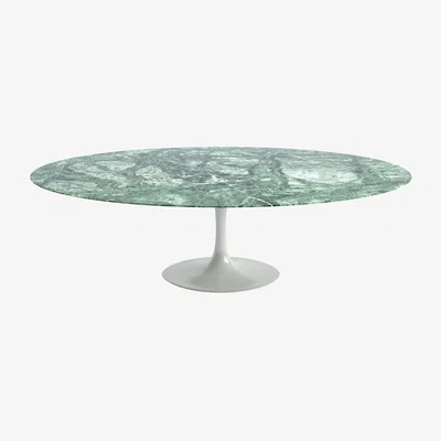 Heal's Knoll Saarinen Dining Table with White Base in Verdi Alpi 244cm