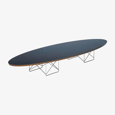 Heal's Vitra ETR Table White Laminate Chrome Base - Heal's UK Furniture
