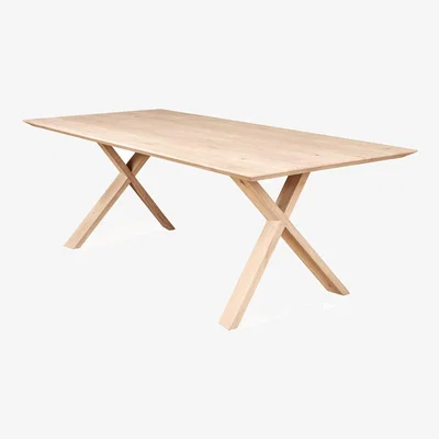 Heal's Heal's Oslo Table 200x100cm Grey Oak Chamfered Edge Filled - Heal's UK Furniture