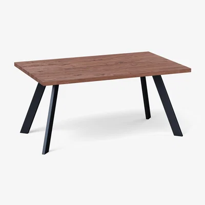 Heal's Heal's Madrid Table 220x90cm Smoked Oiled Oak Chamfered Edge Not Filled - Heal's UK Furniture