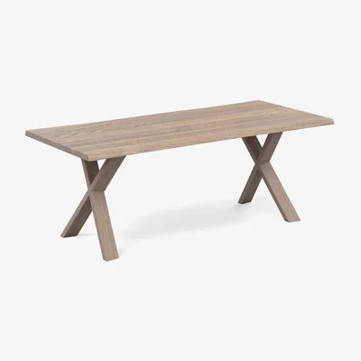 Heal's Heal's Oslo Table 240x90cm Grey Oak Natural Edge Filled - Heal's UK Furniture