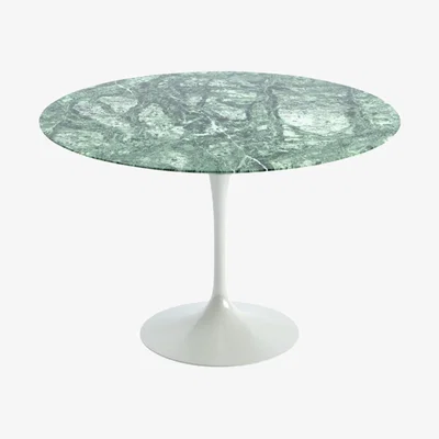 Heal's Knoll Saarinen Dining Table with White Base in Verdi Alpi 107cm