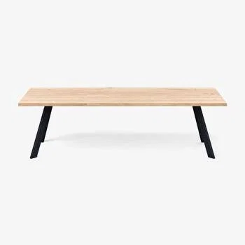 Heal's Heal's Madrid Table 260x90cm White Oak Chamfered Edge Not Filled - Heal's UK Furniture