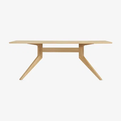Heal's Case Cross Fixed Dining Table Oak - Heal's UK Furniture