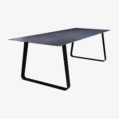 Heal's Ligne Roset Vilna Dining Table Grey Anthracite Top - Heal's UK Furniture