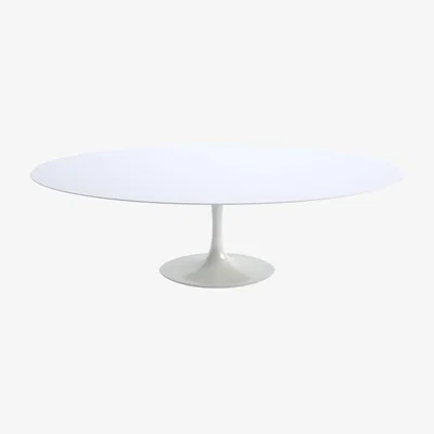 Heal's Knoll Saarinen Dining Table with White Base in White Laminate 244cm