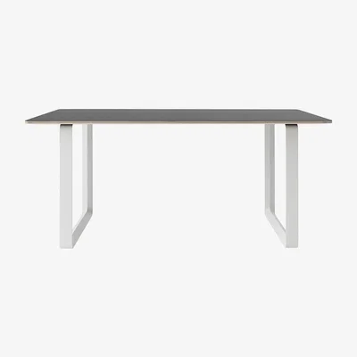 Heal's Muuto 70/70 Table Small White and Black - Heal's UK Furniture