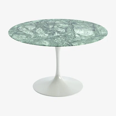 Heal's Knoll Saarinen Dining Table with White Base in Verdi Alpi 120cm