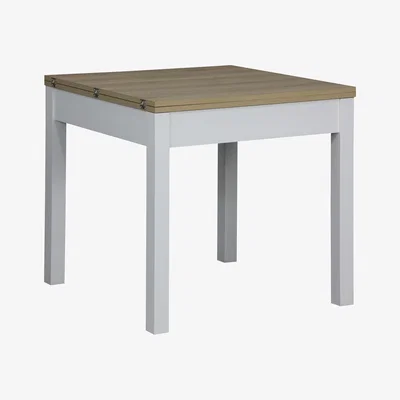 Homebase Patton 4-6 Seater Extending Dining Table - White Oak Effect