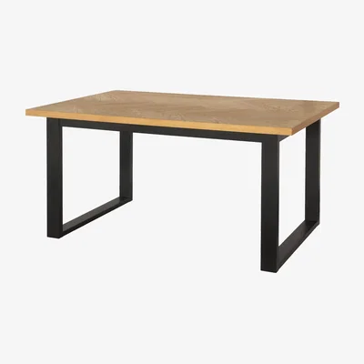 Homebase Skelby Herringbone Oak Dining Table