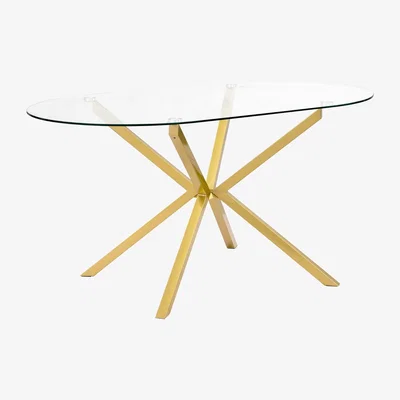 Homebase Athena 6 Seat Oval Dining Table