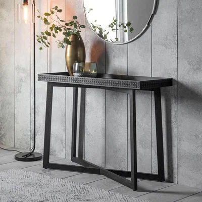 IO Living The Chic Black Console Table