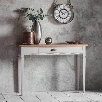 IO Living The Atlantic 1 Drawer Console Table Neutral