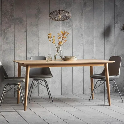IO Living The Modern light oak 6-seat dining table (1.6m)