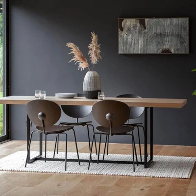 IO Living Matte Oak Dining Table Large Grey (2m)