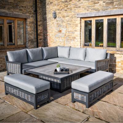 IO Living Bramblecrest Portofino Square Sofa Set With Adjustable Dining Table - NO TABLE INCLUDED