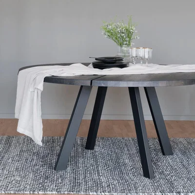 IO Living Valencia Solid Oak Round Dining Table - Dark Oak