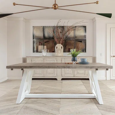 IO Living The White and Grey Extending Dining Table 2m