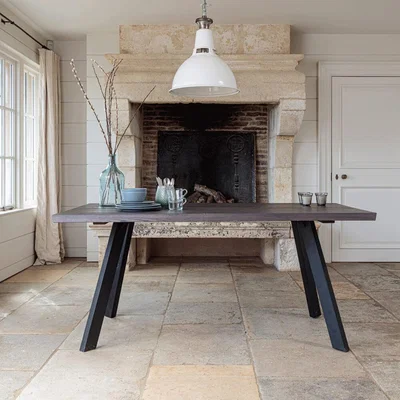 IO Living Valencia Solid Oak Dining Table  – Dark Oak - 2.4 Metre Table