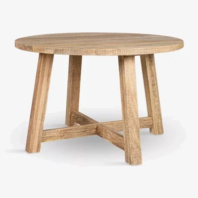 John Lewis Nkuku Indali 4 Seater Round Dining Table, Natural