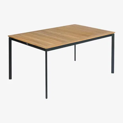 John Lewis Barlow Tyrie Around Rectangular Wooden Garden Dining Table, 154cm, Teak