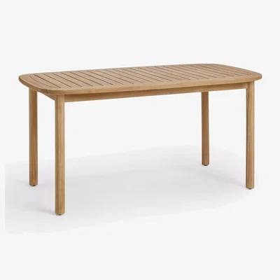 John Lewis John Lewis Boardwalk Rectangular Garden Dining Table, 160cm, FSC-Certified (Acacia Wood), Natural
