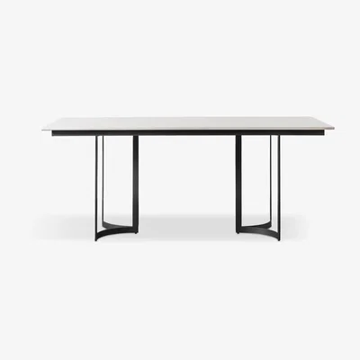 John Lewis Gallery Direct Wren Marble 6 Seater Fixed Dining Table